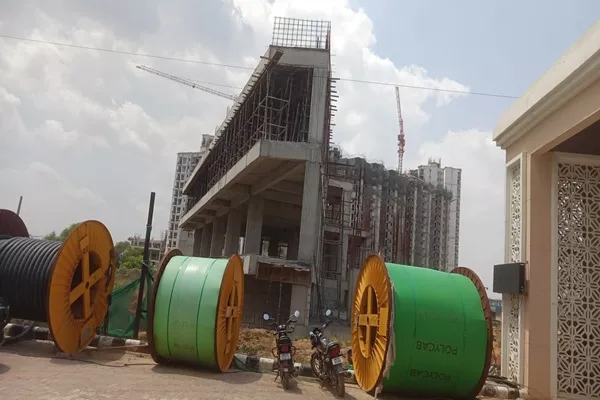 under construction project showing multi-level retail structure
