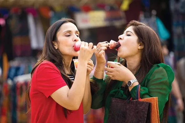 Shoppers enjoying desserts at JMS Capital Square